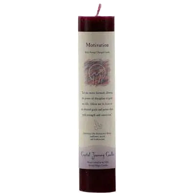 Motivation Reiki Charged pillar candle