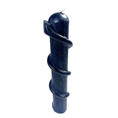 Large Black Snake Candle, 8"