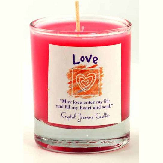 Love soy votive candle