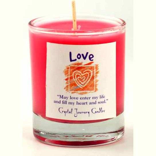 Love soy votive candle