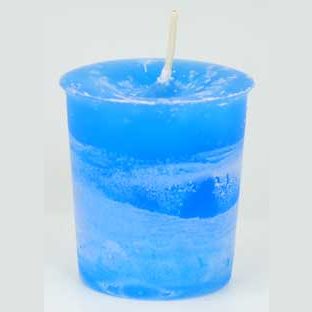 Ascended Masters & Guides Herbal votive - light blue