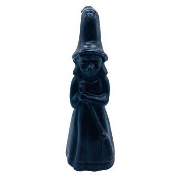 8" Black Witch candle
