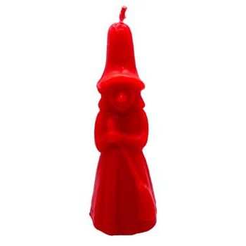 6"-7" Red Witch candle
