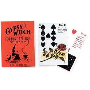 Gypsy Witch Fortune Telling Playing Card by Mlle Lenormand attributed