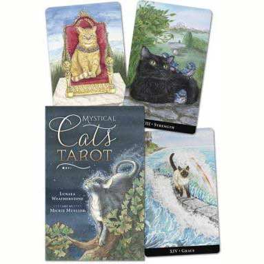 Mystic Cats tarot book and deck by Weatherstone & Muller