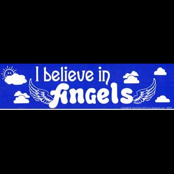I Believe In Angels bumper sticker