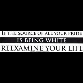 If the Source of All your Pride is Being White Reexamine Your Life