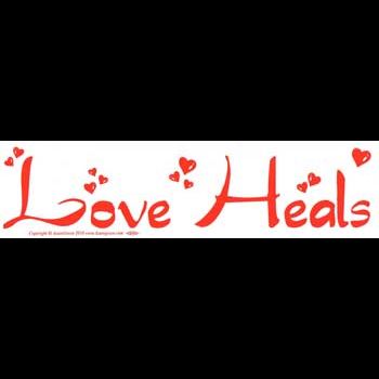 Love Heals bumper sticker