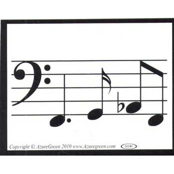 Music Line bumper sticker