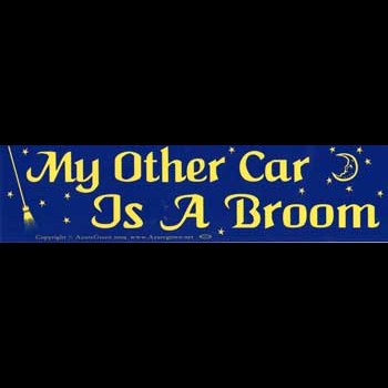 My Other Car Is A Broom bumper sticker