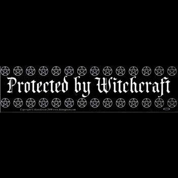 Protected By Witchcraft bumper sticker