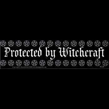 Protected By Witchcraft bumper sticker