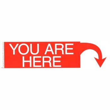 You Are Here bumper sticker