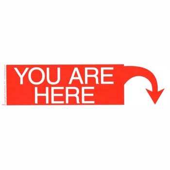 You Are Here bumper sticker