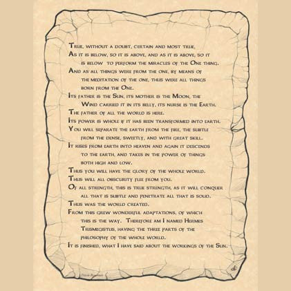 Emerald Tablet poster