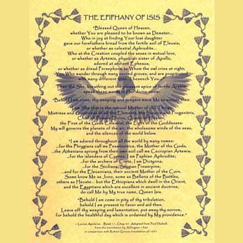 Epiphany of Isis poster