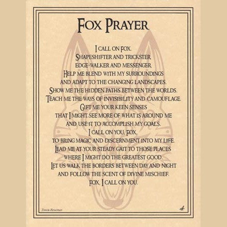 Fox Prayer poster