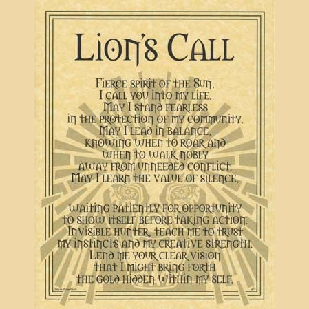 Lion Prayer poster