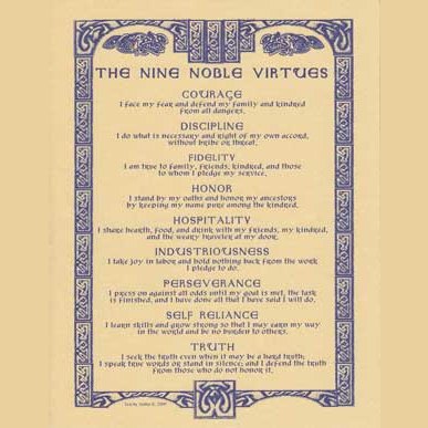 Nine Noble Virtues poster