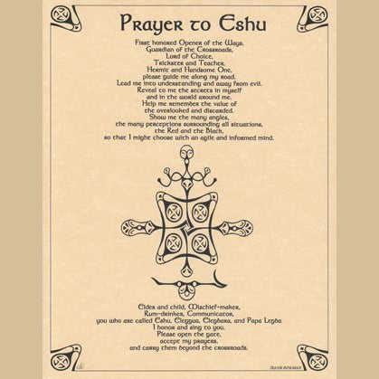 Prayer to Eshu poster