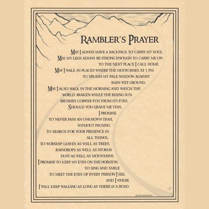 Rambler's Prayer poster