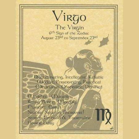 Virgo zodiac poster
