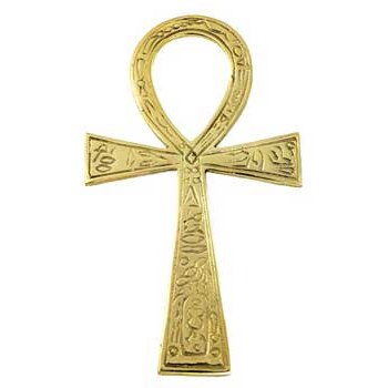 Solid Brass Ankh, 3.5" x 6.5"