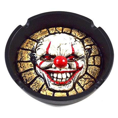 Creepy Clown Ashtray, 4 Inches