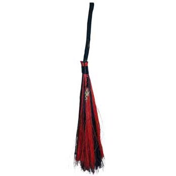 21+" Dragon Black & Red broom