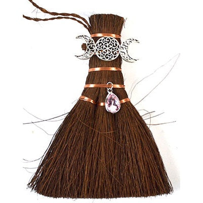 Altar Triple Moon Broom, 6 Inches