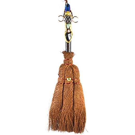 Triple Moon Crystal Broom, 12 1/2"
