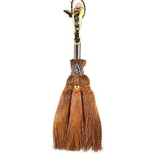 Pentagram Crystal Broom, 12 Inches