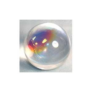 1.75-inch Aurora Gazing Ball with swirling rainbow hues for spiritual protection and divination