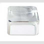 set of 2 Cube gazing ball stand