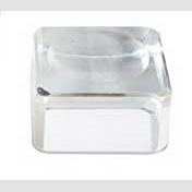set of 2 Cube gazing ball stand