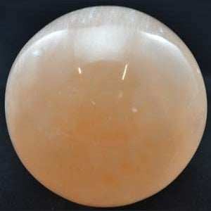 2 " - 3" Orange Selenite gazing ball