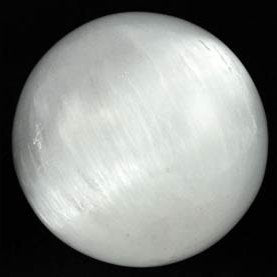 3" Selenite gazing ball