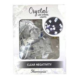 6.5 ft LED light string Clear Negativity crystal