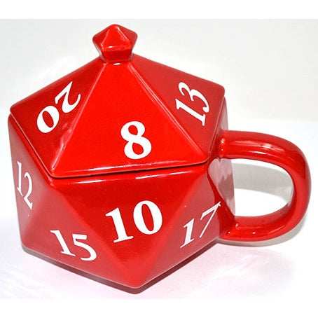 Gaming Dice Mug and Lid Set, 5 Inches