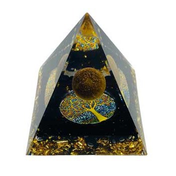 2 1/2" Tree of Life with Moon orgonite pyramid