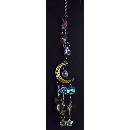 Golden Crescent Sun Catcher, 13 Inch