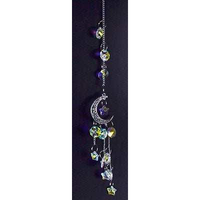 Silver Crescent Sun Catcher, 13 Inch