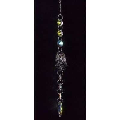 Silver-Toned Angel Sun Catcher, 17"