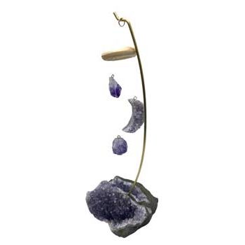 9" Amethyst table chime