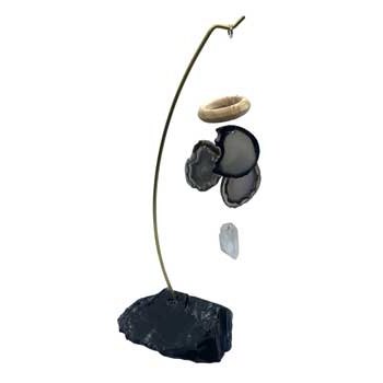 9" Black Obsidian table chime