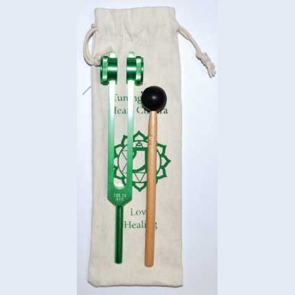8 1/2" Heart green tuning fork