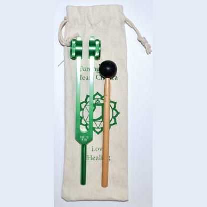8 1/2" Heart green tuning fork