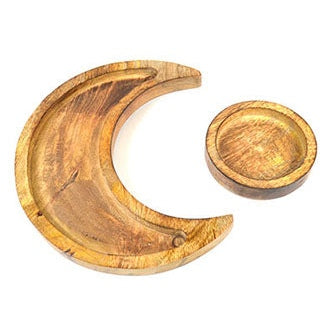 10 1/4" Moon wooden tray