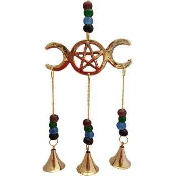 Triple Moon wind chime