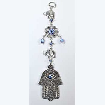 Elephant Evil Eye wall hanging